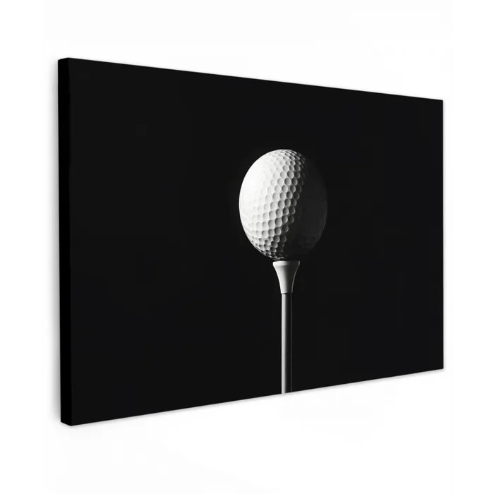 Golfbal - Minimalistisch - Wit canvas 2cm klein -z3d