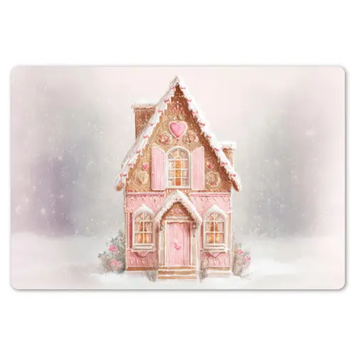 Huisje - Suiker - Pastel Placemat vinyl groot -zzsfeer1_Kitchenyeah-website