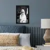Zonnebril - Vrouw - Zwart - Wit fotolijst zwart zonder passe partout klein -sfeer3