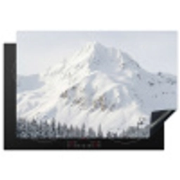 Berg - Sneeuw - Winter - Natuur - Wit Inductie beschermer vinyl 3mm klein -3d