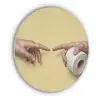 Klassiek - Kunst - Humor Akoestische PET Vilt - Rond klein -3d