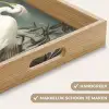 Reiger - Planten - Wolken - Wit Dienblad Rechthoek middel -USP_HandgreepNL