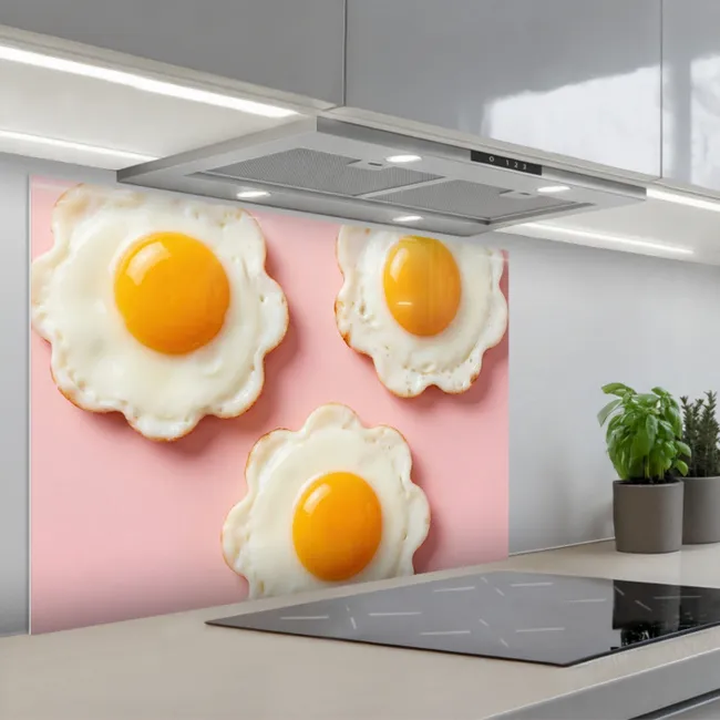 Paraschizzi cucina - Uova - Fiore - Rosa