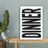 Zwart - Decoratie - Vintage - Eten canvas 2cm klein -sfeer4