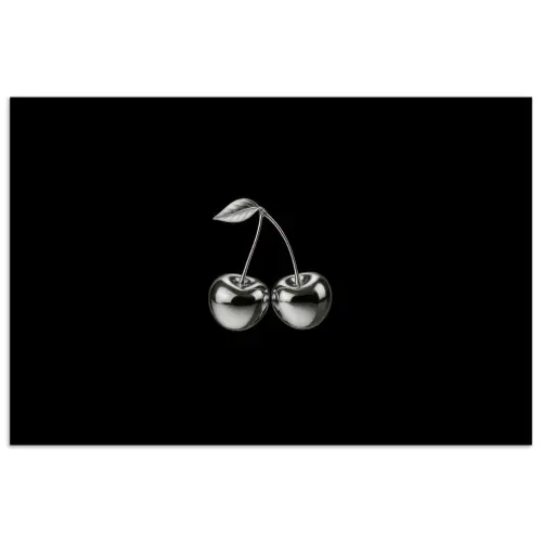 Kers - Luxueus - Metallic poster papier klein -3d