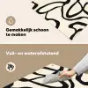 Abstract - Lijnen - Modern - Beige Inductie beschemer met haakjes klein -ky-schoon-nl