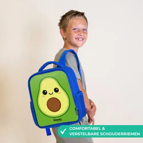Kawai - Avocado - Groen Kinderrugzak - Blauw middel -sfeer3_NL