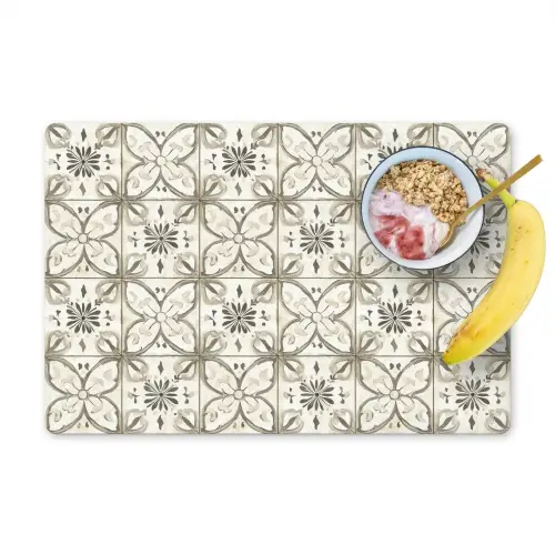 Antiek - Tegel - Beige Placemat vinyl groot 368 -zzzproduct_Kitchenyeah-website