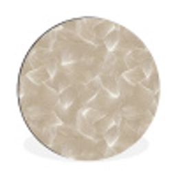 Organisch - Textuur - Beige Wandcirkel aluminium klein 190 -3d