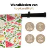 Fruit - Watermeloen - Kersen - Peer Wandkleed katoen klein 269 -sfeer2