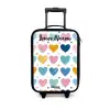 Hartjes - Pastel - Patroon Kinderkoffer - Zwart klein -3d