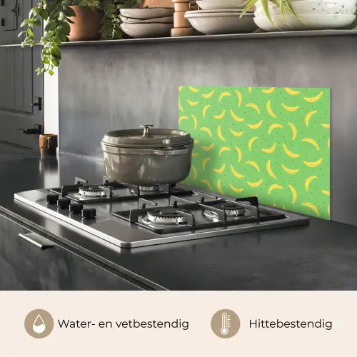 Groen - Geel - Bananen keuken achterwand spatscherm klein 900 -usp_NL