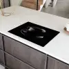 Zwart - Koffie - Kopje Inductie beschermer vinyl 3mm klein -sfeer8