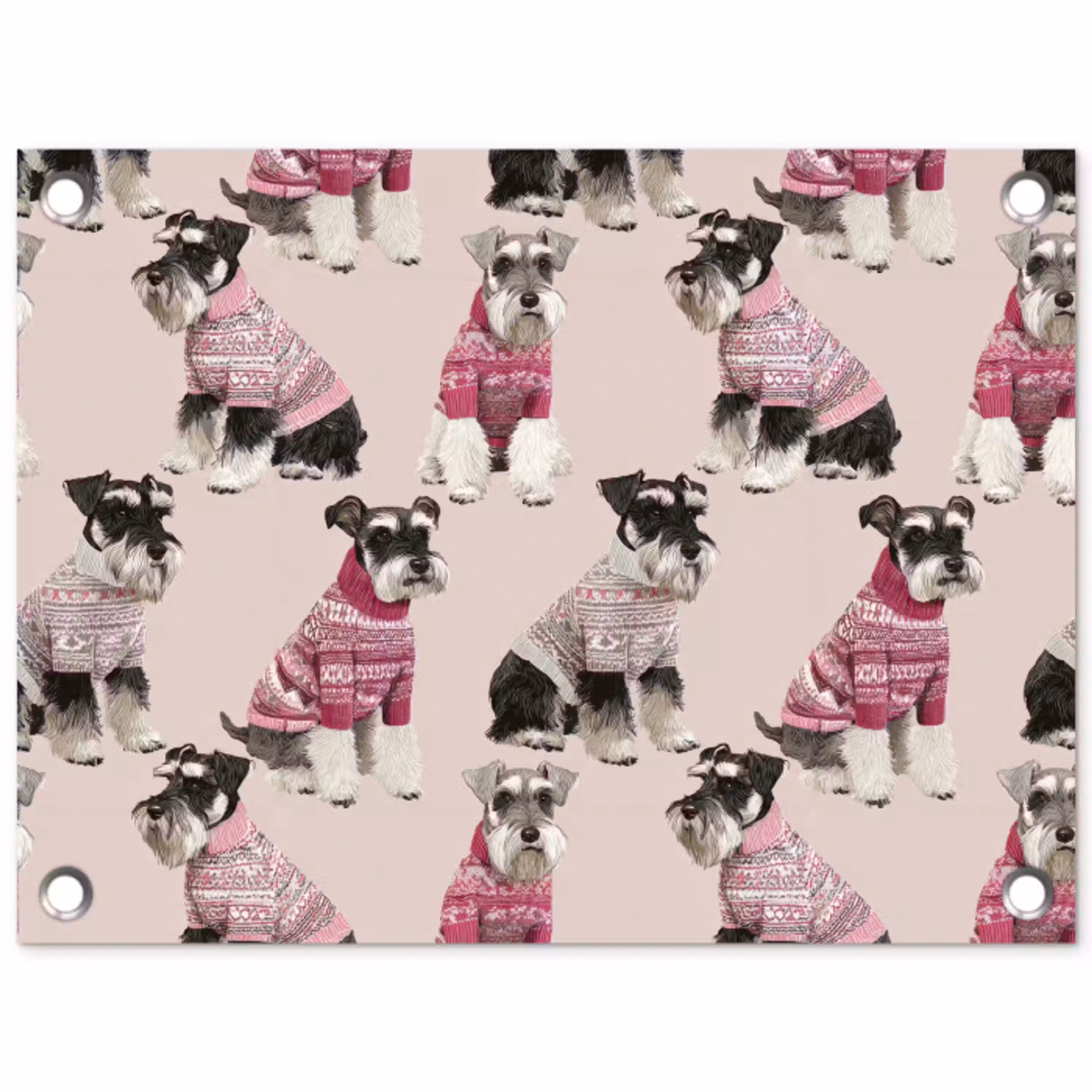 Honden - Truien - Rood tuinposter los doek klein 239 -3d
