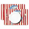 Vissen - Verticale strepen - Blauw - Rood Placemat vinyl groot -zzsfeer2_Kitchenyeah-website