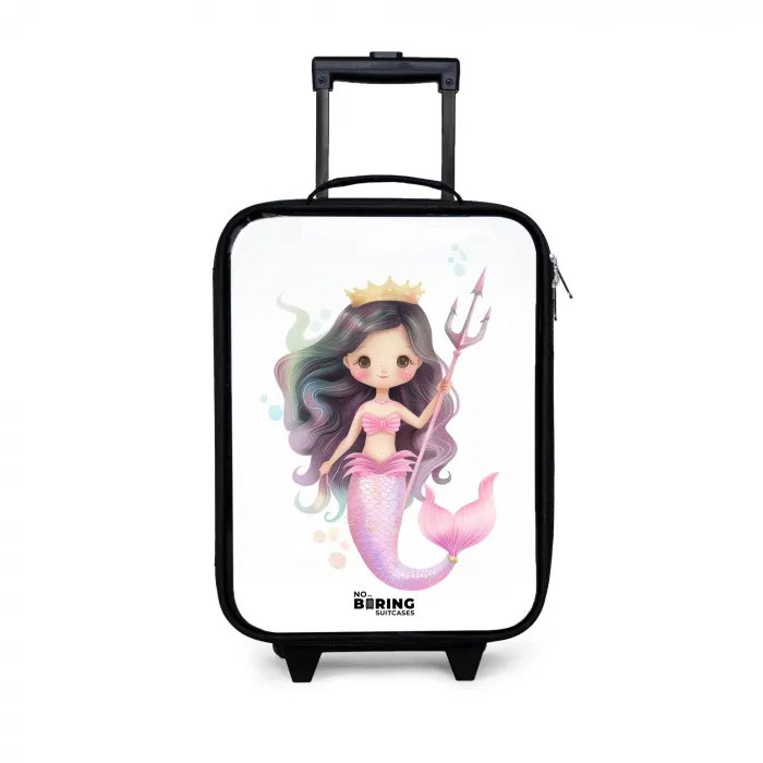 Kyra koraalprinses Kinderkoffer - Zwart klein -3d