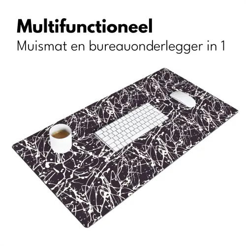 Spat - Waterverf - Wit Muismat XXL klein 681 -sfeer4