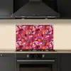 Zomer - Vlinder - Donker - Roze keuken achterwand spatscherm klein 900 -sfeer1