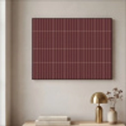 Lijnen - Patroon - Bordeaux Textielframe zwart klein 947 -sfeer2