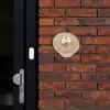 Boomschijf - Modern Naambord Organisch middel -sfeer1
