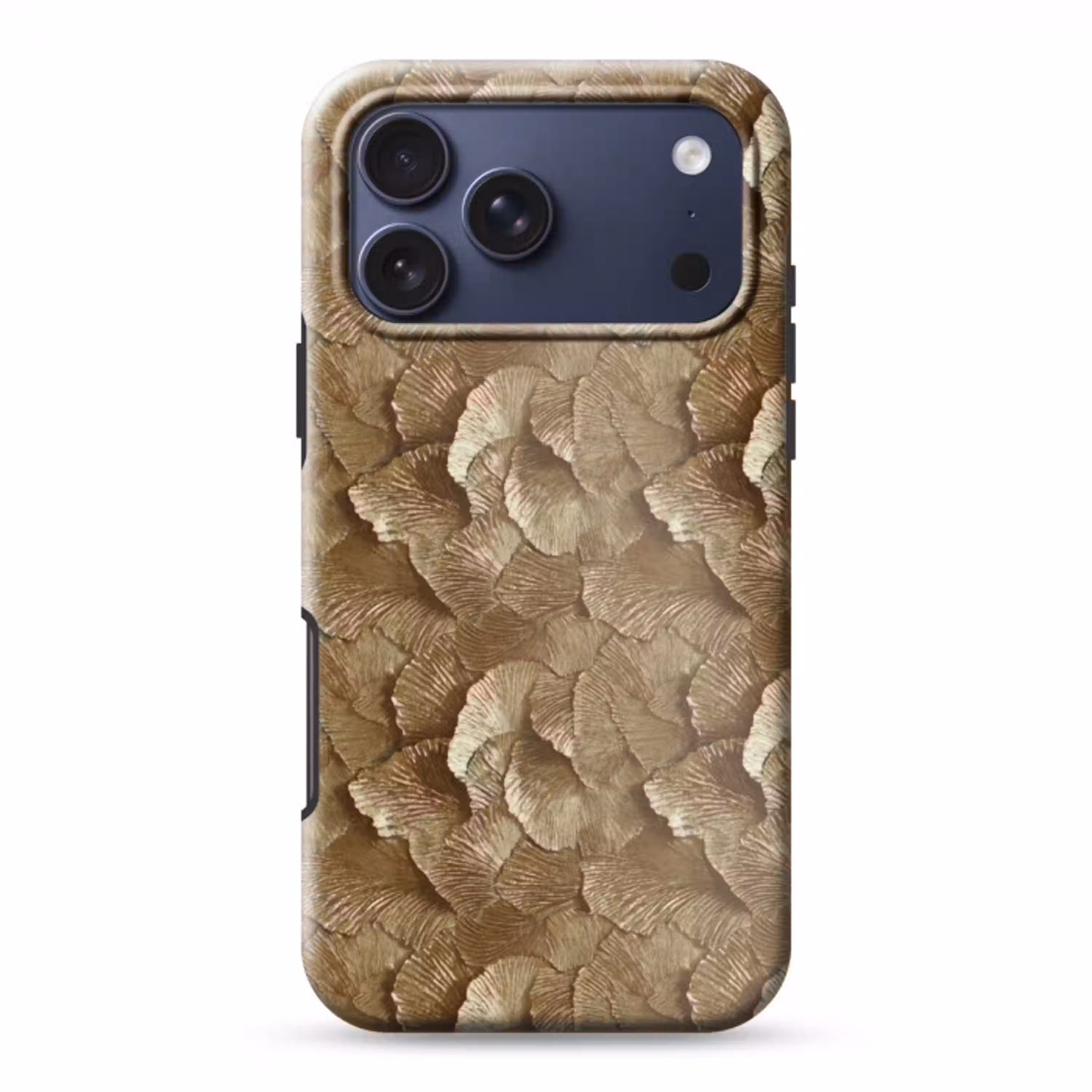 Organisch - Patroon - Bladeren - Goud Toughcase MagSafe Apple iPhone 17 Pro Max klein 1019 -3d