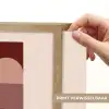 Geometrisch - Cirkels - Rood Light Box met batterij (Wandlamp) middel -USP_websiteprintNL