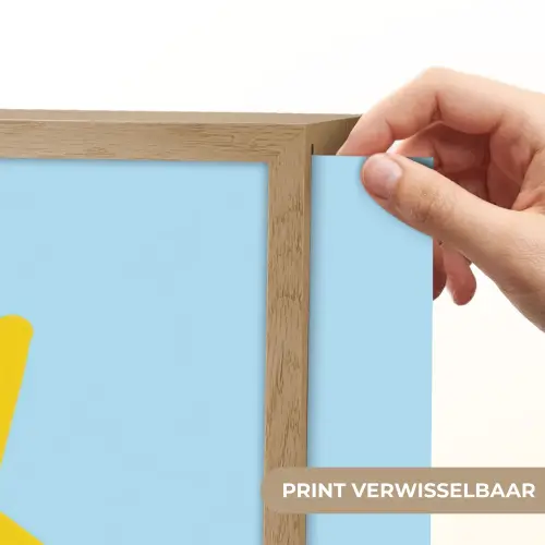 Ster - Today is a good day - Blauw Light Box met batterij (Wandlamp) middel -USP_websiteprintNL