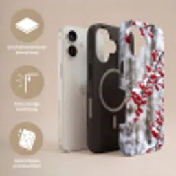 Bessen - Takken - Sneeuw - Winter - Kleurrijk Toughcase MagSafe Apple iPhone 17 klein -USP_Lagen_NL