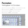 Borden - Bloemen - Patroon - Blauw Muismat XXL klein 681 -sfeer5