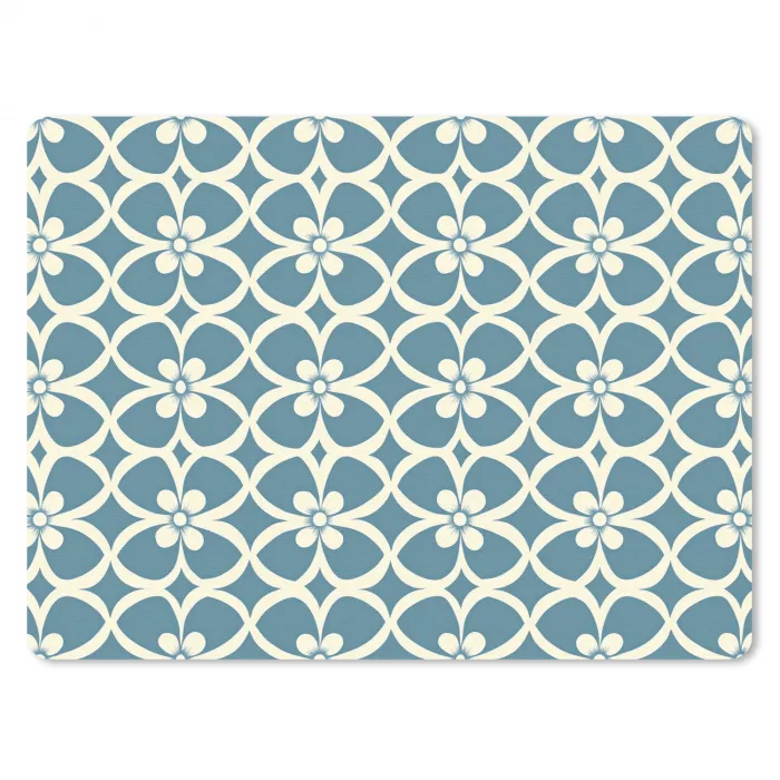 Patroon - Symmetrisch - Blauw muismat rubber klein 262 -3d