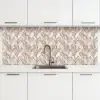Abstract - Golvend - Pastel keuken achterwand 2 middel 871 -3d