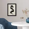Penseelstreek - Zwart - Minimalistisch fotolijst zwart zonder passe partout klein -sfeer4