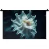 Zeewezen - Wit - Golven - Water Wandkleed katoen klein -zz3d