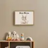 Haas - Dier - Bohemian - Pastel kleuren Light Box met batterij (Wandlamp kind) middel -sfeer2_kind