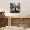 Kunst - Levensboom - Bloemen - Hippie plexiglas 5mm klein -sfeer4