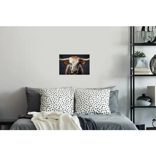 Stier - Kleurrijk - Hoorns Muursticker klein -slaapkamer