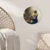Het melkmeisje - Kunst - Oude meesters - Vermeer Wandcirkel kunststof plaat 5mm dik klein -sfeer5