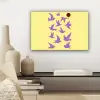 Vogels - Cirkel - Geel - Beweging canvas 2cm klein -sfeer6