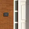 Donkergrijs - Sierlijk Naambord Rechthoek middel -sfeer3-rechthoek-S