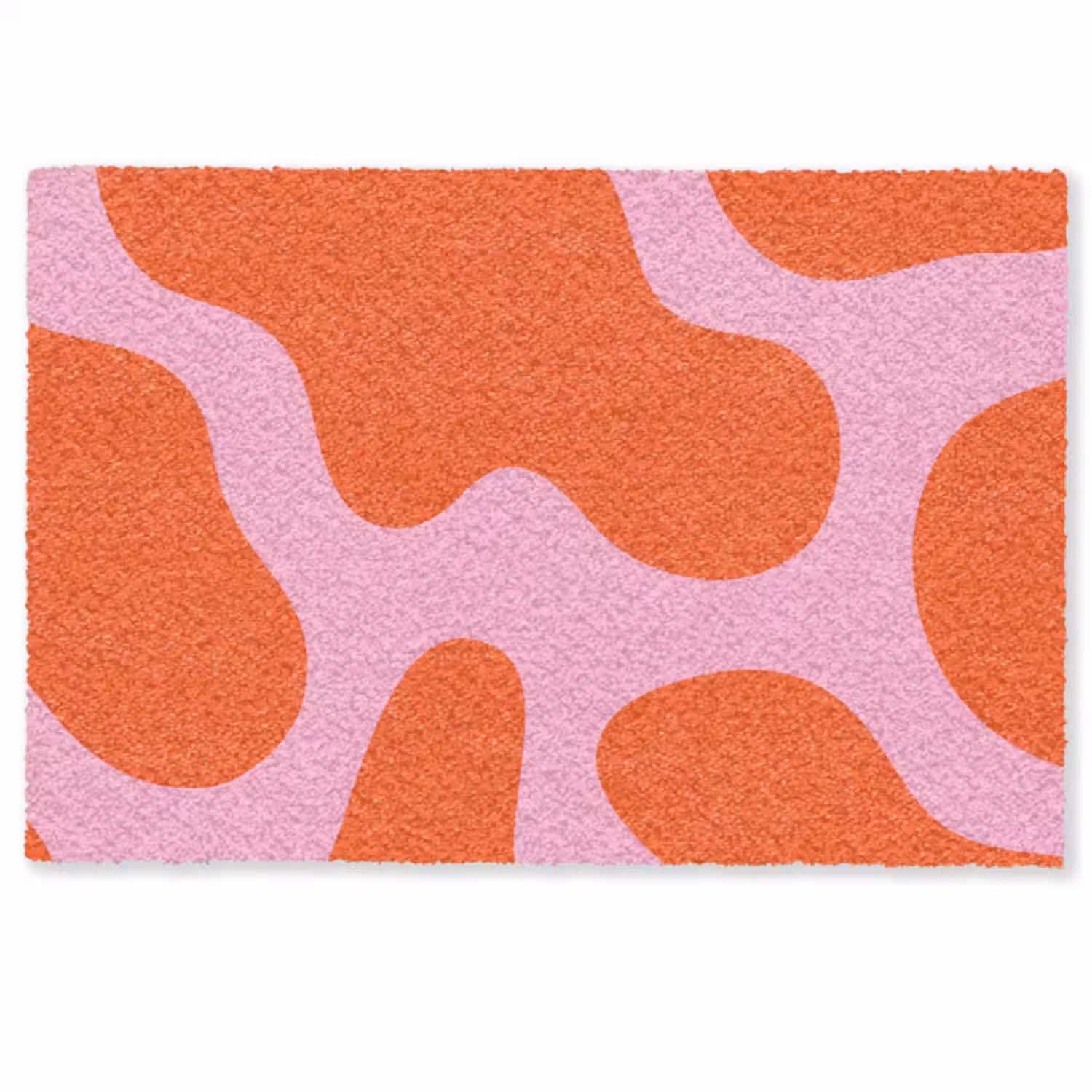 Deurmat - Vlekken - Rood - Roze - Patroon - Minimalistisch