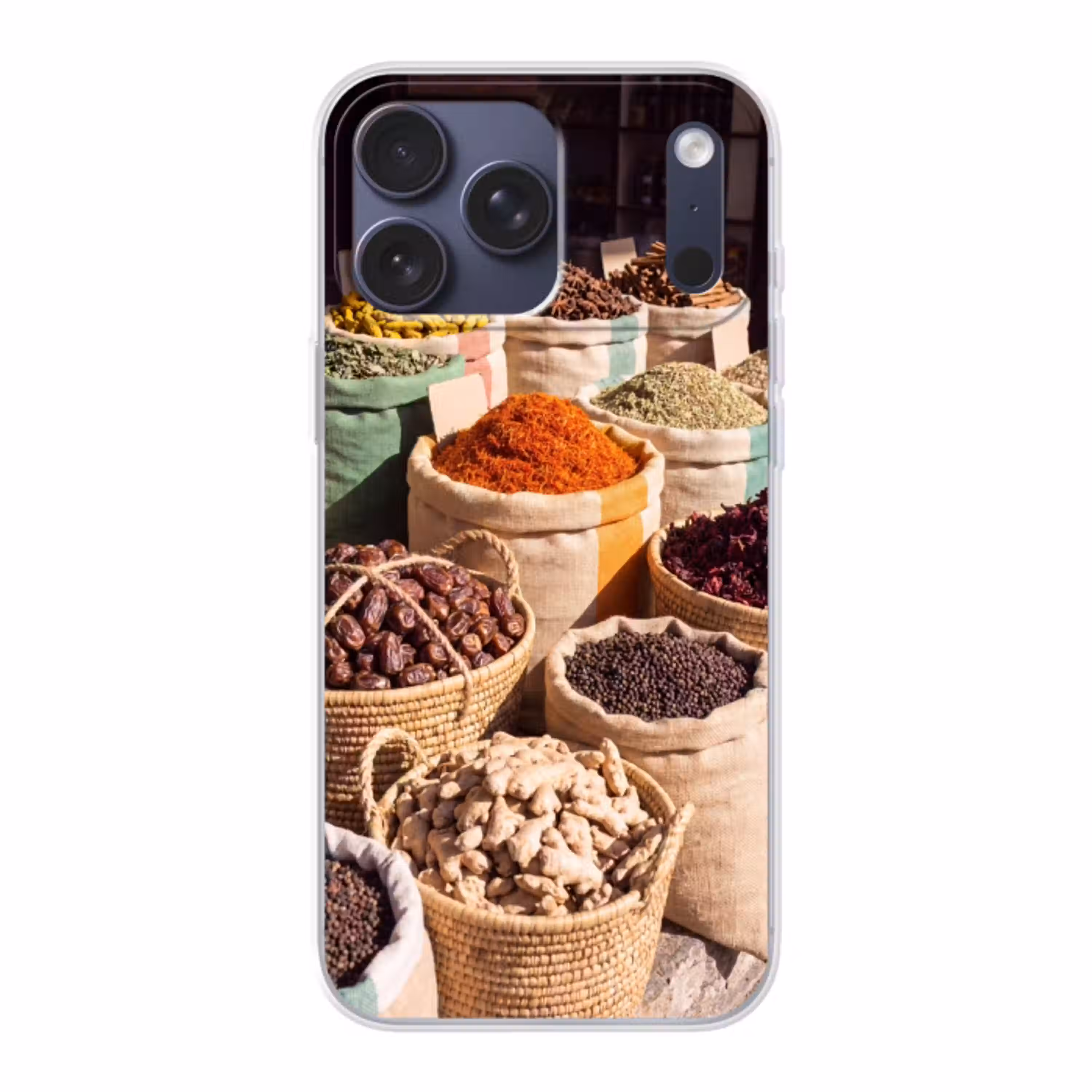 Kruiden - Markt - Kleurrijk Telefoonhoesje iPhone 17 Pro Max klein -3d
