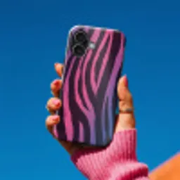 Zebraprint - Roze - Paars - Dierenprint Toughcase MagSafe Apple iPhone 17 klein -Sfeer1V