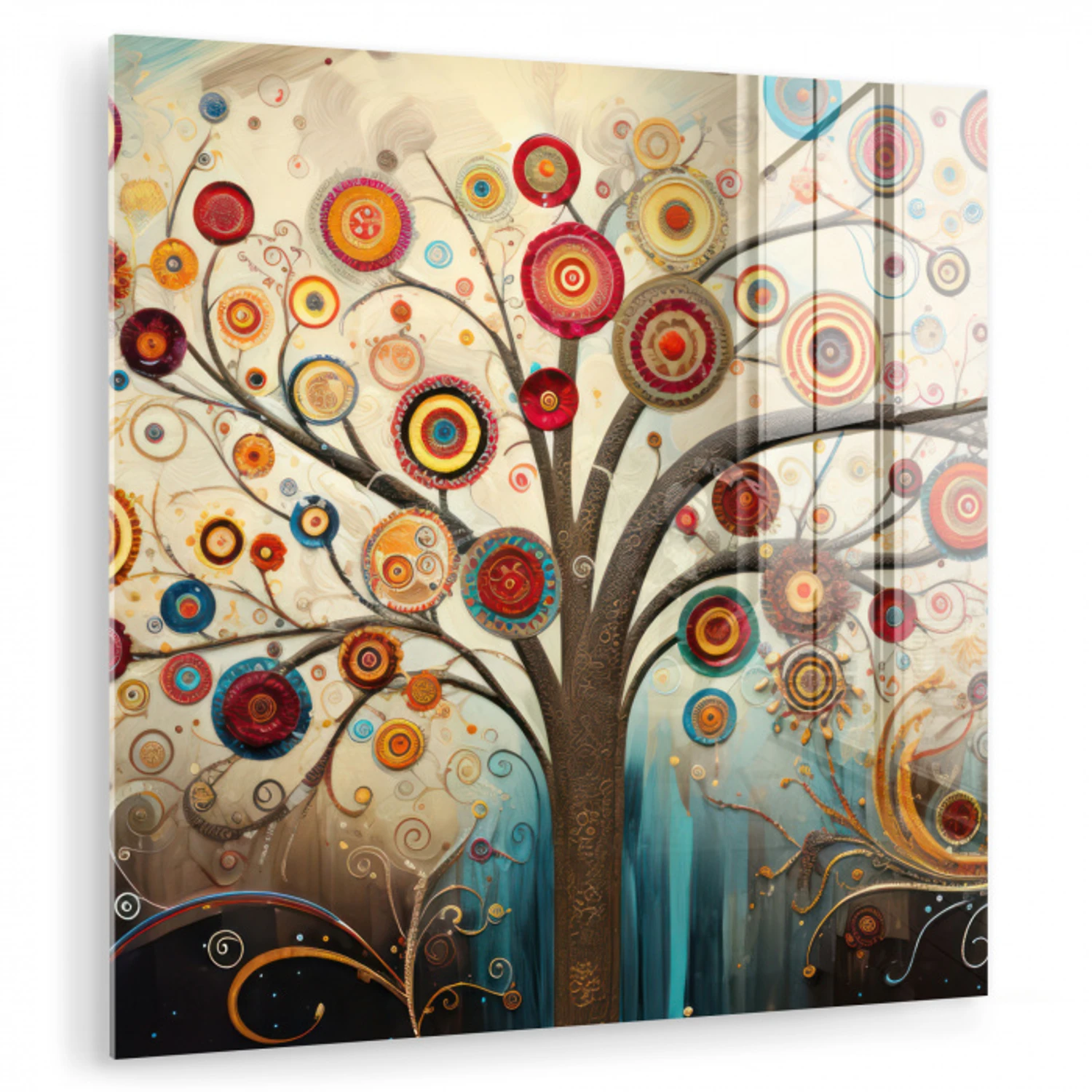 Boom - Tree of life - Kleur plexiglas 5mm klein -zzzproduct_nieuw