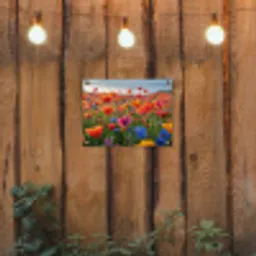 Bloemenweide in volle bloei tuinposter los doek klein -sfeer1