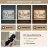 Kerst - Huis - Winter - Sneeuw Light Box met batterij (Wandlamp) middel -USP_lichtkleurNL
