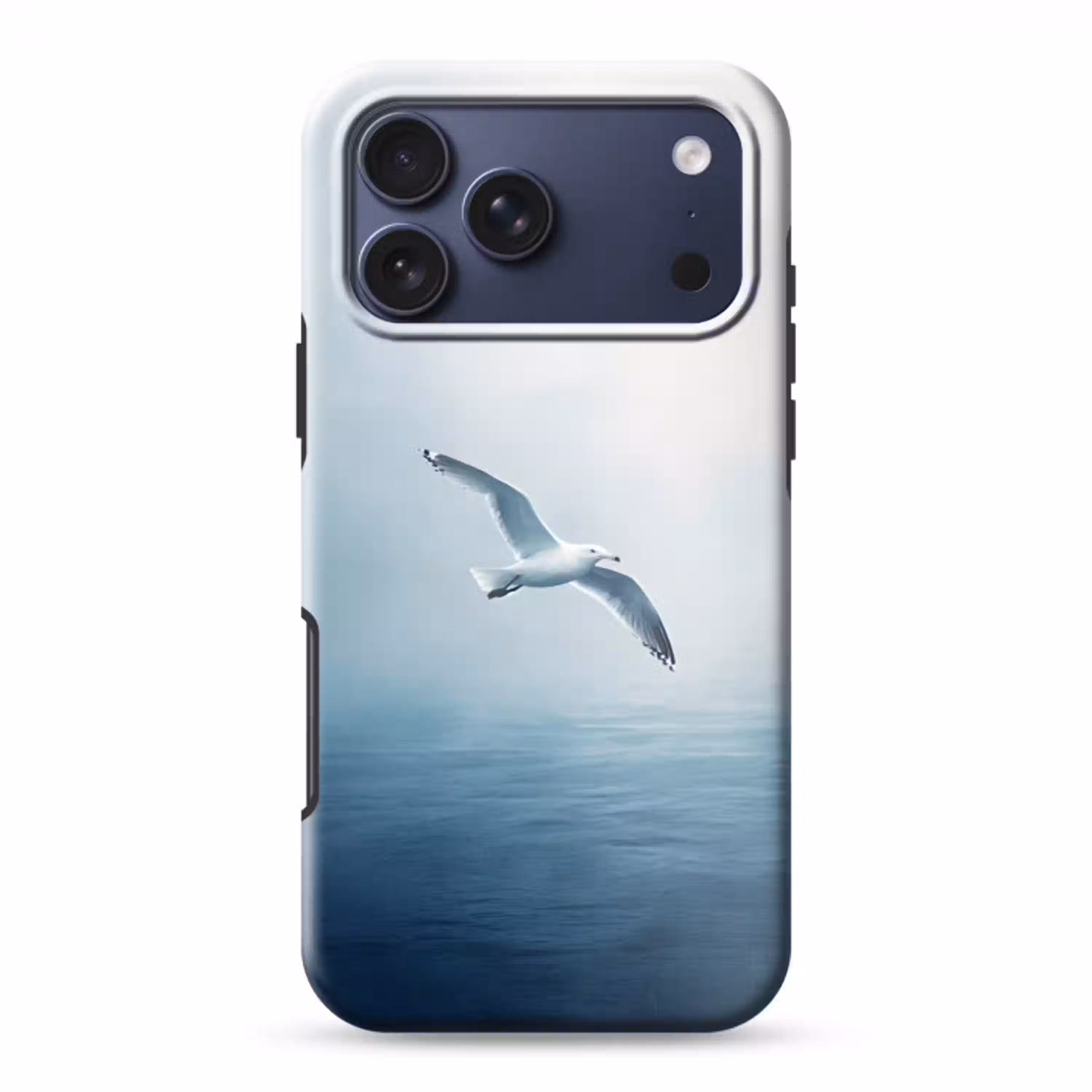 Meeuw - Wit - Zee - Mistig Toughcase MagSafe Apple iPhone 17 Pro Max klein -3d
