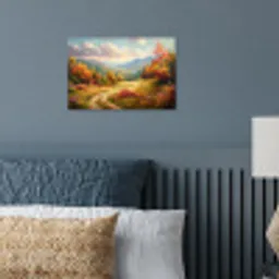 Landschap - Illustratie - Natuur poster papier klein -sfeer2