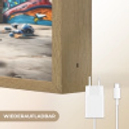 Schildpad - Graffiti - Skateboard - Jongens Light Box met batterij (Wandlamp kind) middel -USP_websiteoplaadbaarDE