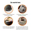 Pauw - Bloemen - Blauw Inductie beschermer vinyl 3mm klein 276 -zzzzzzz-td-werking