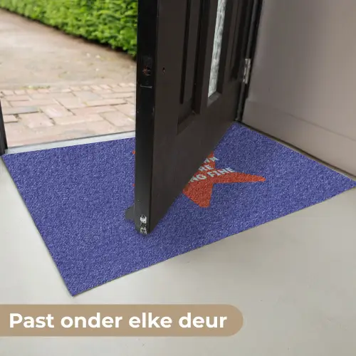 Slow down you're doing fine - Ster - Blauw Deurmat klein -USP_NL
